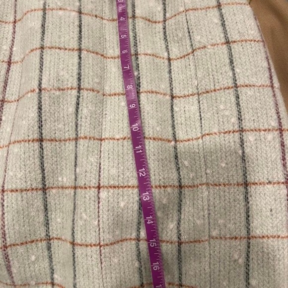 Roolee sage Plaid Wool-Blend Mini Skirt Small, Academia cottagecore twee Preppy - Picture 3 of 8